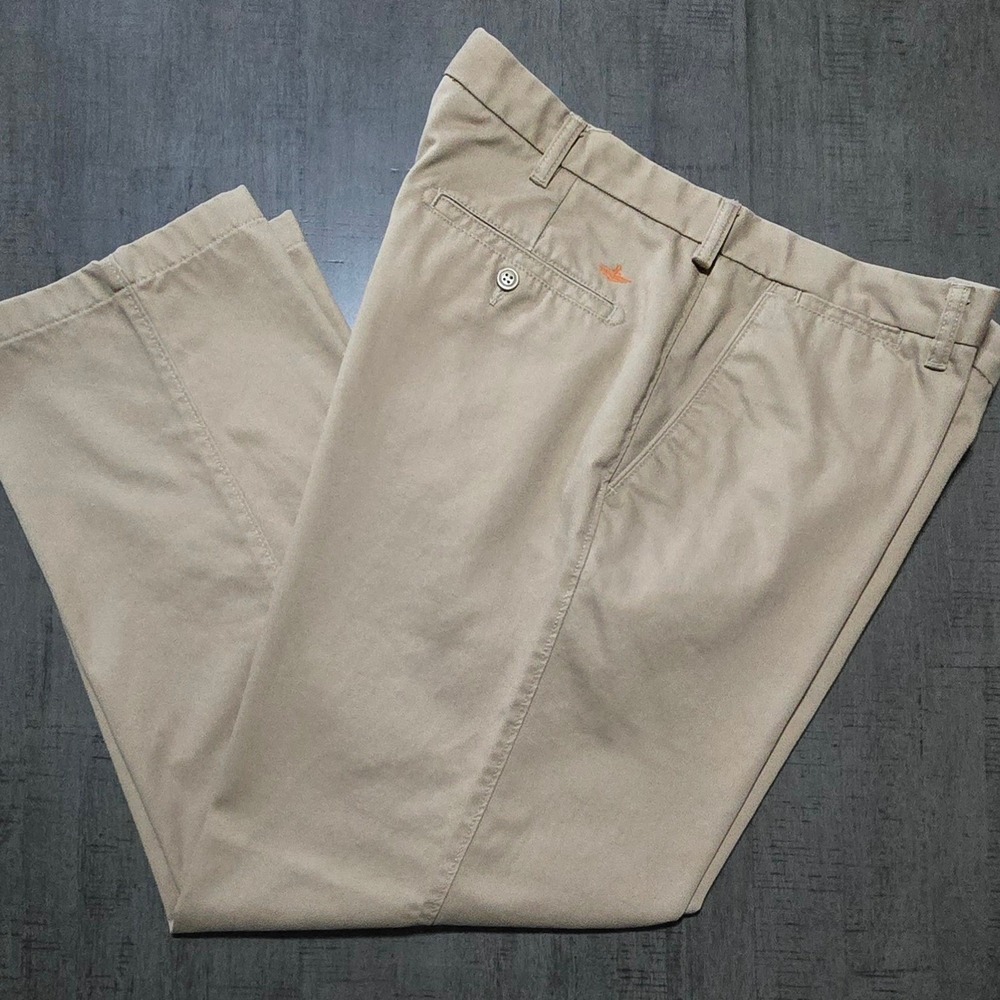 Dockers D3 Classic Mens Flat Front Khaki Dress Pants Tan 38x30‎ Trousers